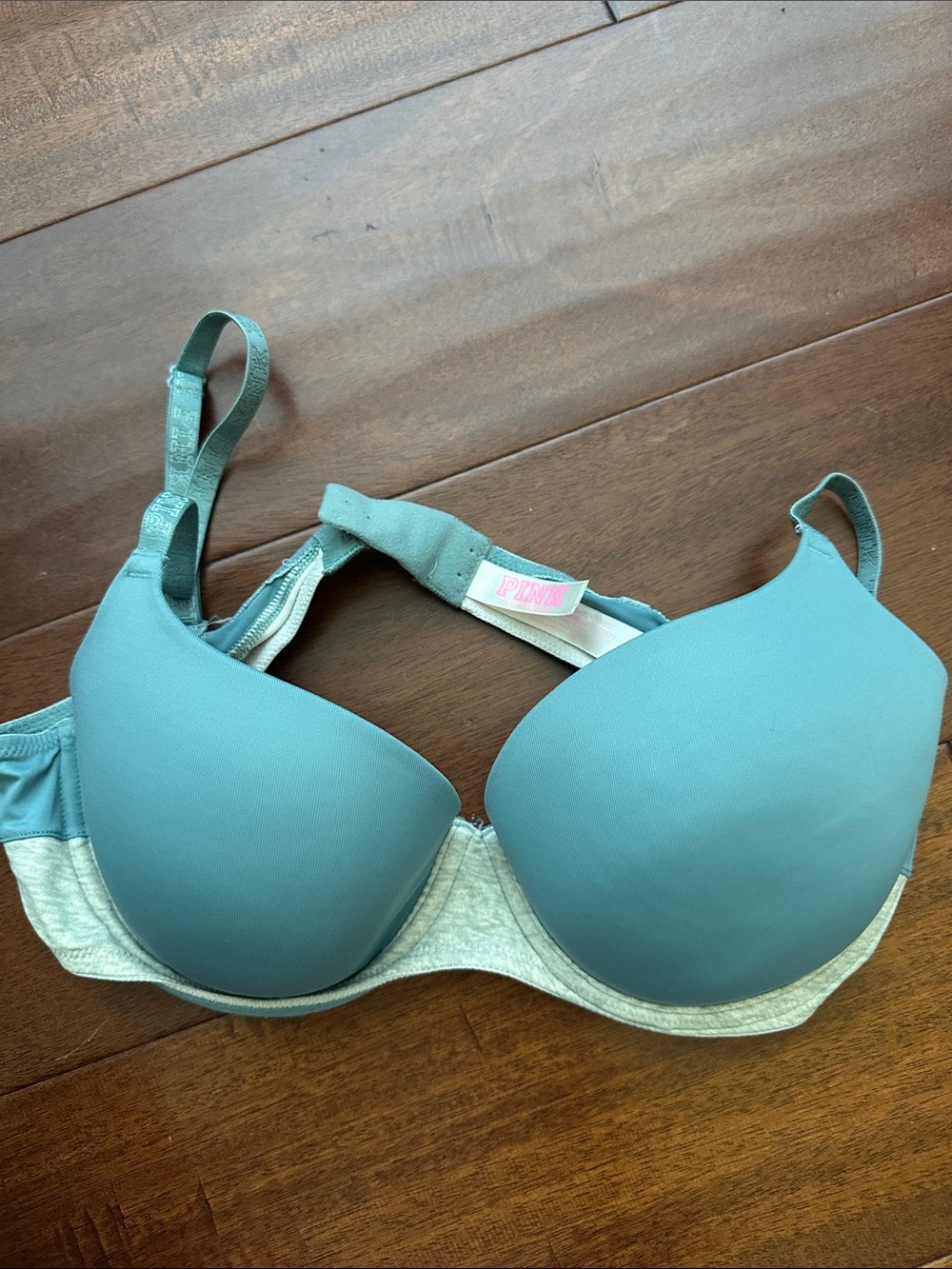 PINK Victoria's Secret Teal Push-Up Bra